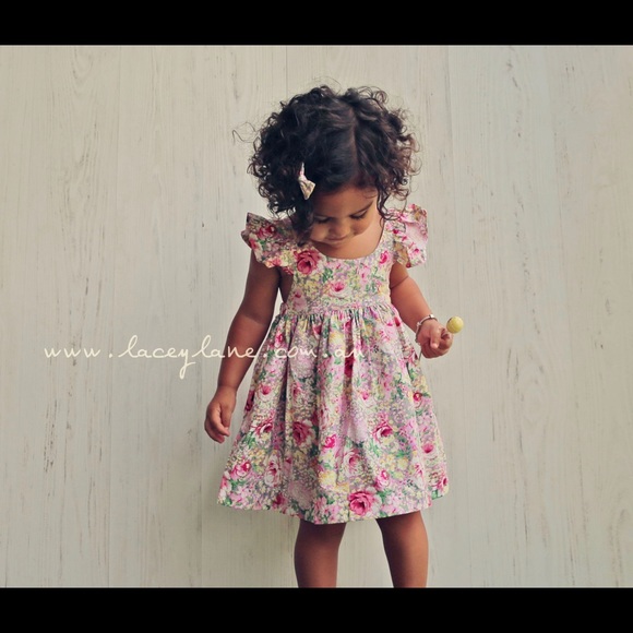lacey lane | Dresses | Lacey Lane Raven Fairy Dress Pink Floral Pinafore |  Poshmark